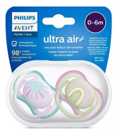 Set 2 Piezas Chupos Entretenedores Ultra Air Arcoíris Avent 0-6M